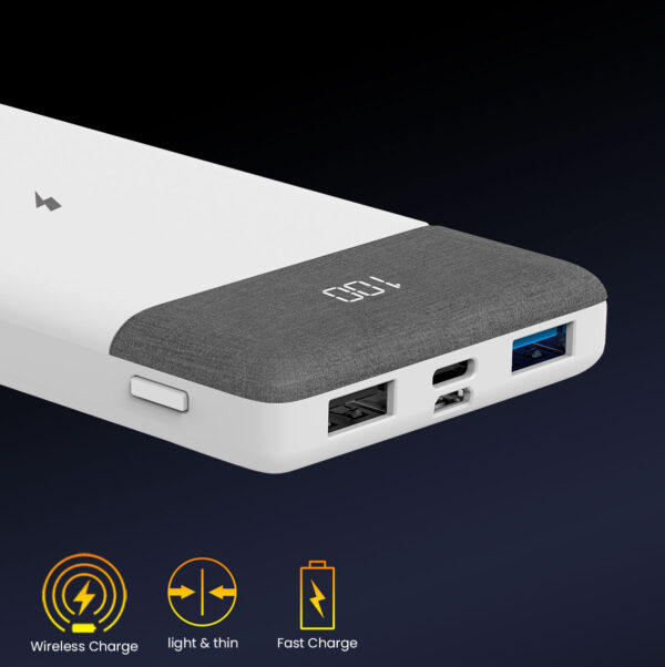 FASTER PD-10 Ultra Slim Power Bank 10000 mAh Quick Charge 3.0