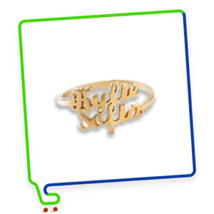 Custom 2 Names Ring Gift For Her – Design 2