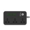 Faster 3 Power Socket & 6 USB Auto Charger - Max 3.4A