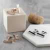 Name Engraved Bar Cufflinks