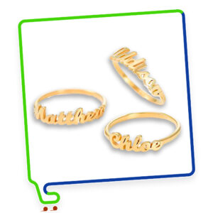 Blissful Name Ring – Design 1