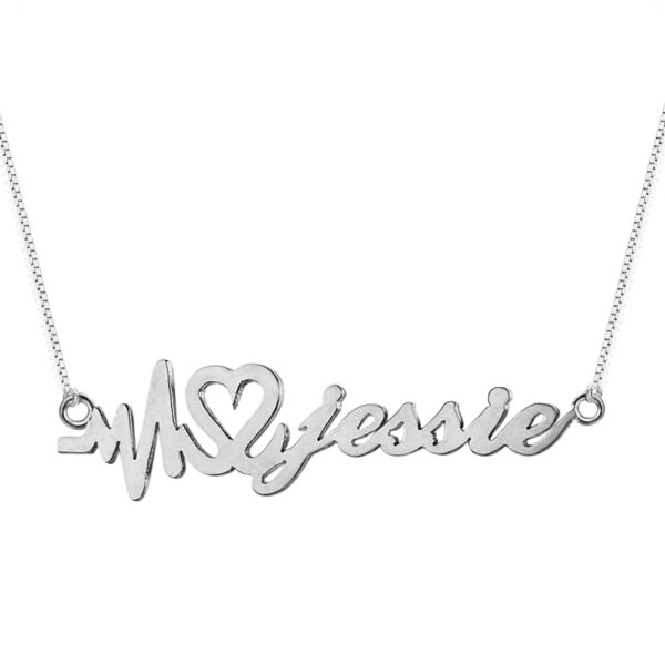 Heartbeat Name Necklace