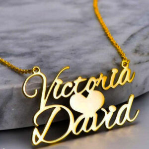 Customized Heart Name Necklace