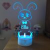 3D Illusion Bunny LED Lamp