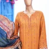 Bin Saeed Embroidered Lawn Shirt Printed Lawn Dupatta Dyed Trouser