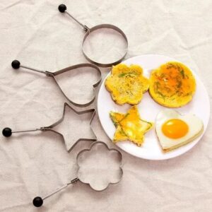 4 Pieces Stainless Steel Fried Egg Mold