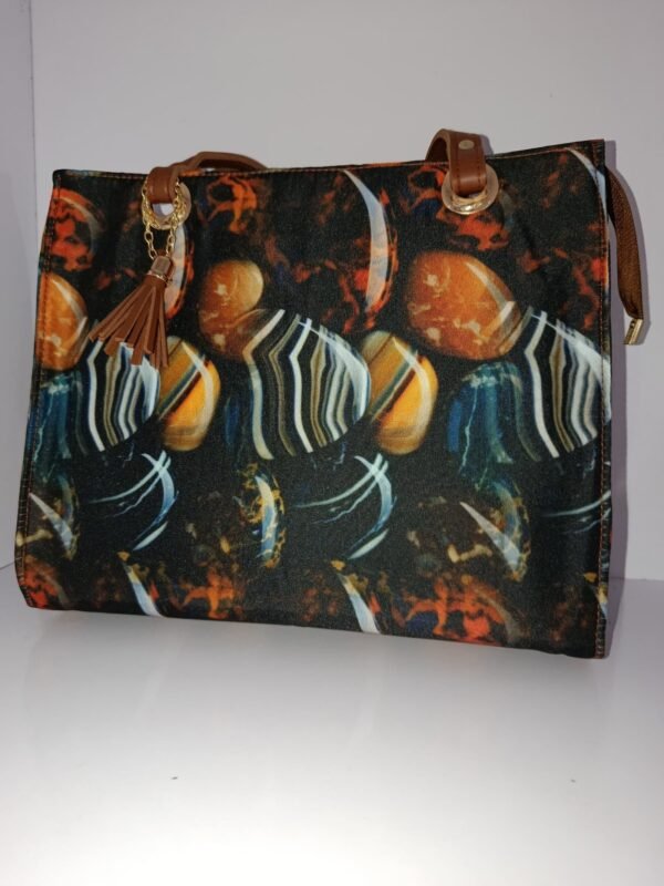 The Black Printed Tote