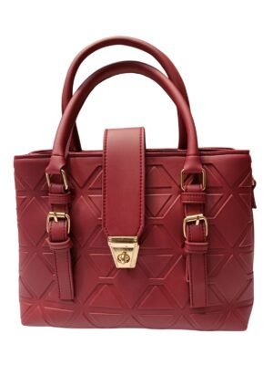 1000338105.jpg The Bordeaux Croc-Textured Chain Bag
