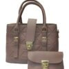 The Black Croc-Textured Chain Bag
