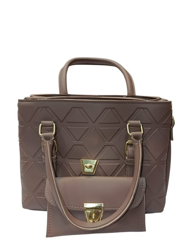The Black Croc-Textured Chain Bag