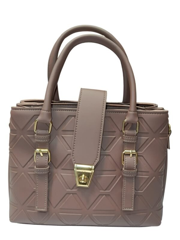 The Black Croc-Textured Chain Bag