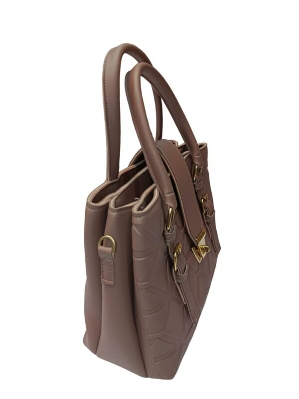 The Black Croc-Textured Chain Bag