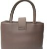 The Black Croc-Textured Chain Bag