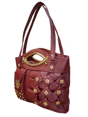 1000340208.jpg The Bordeaux Checked Shoulder Bag