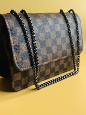 1000365460.jpg The Black Houndstooth Chain Bag