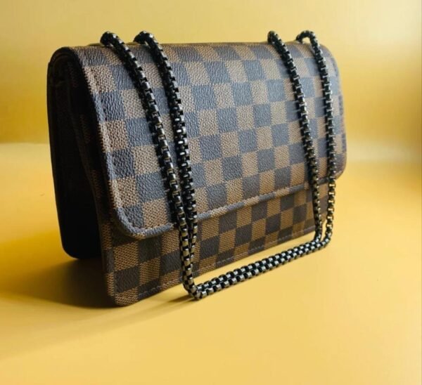 1000365460.jpg The Black Houndstooth Chain Bag