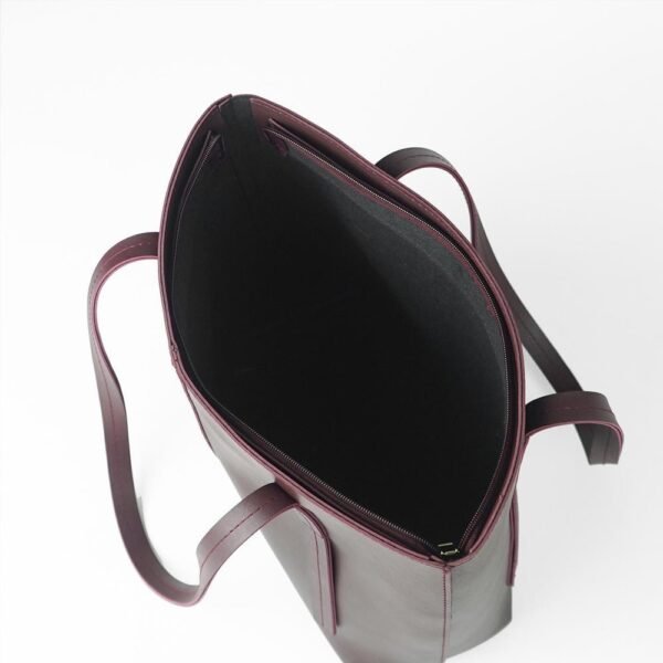 Santorini — Bordeaux Canvas Tote