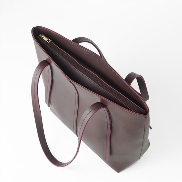 Santorini — Bordeaux Canvas Tote