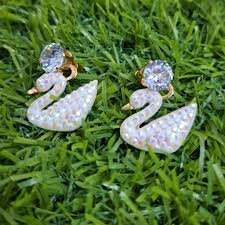 Beautiful Swan Studs Earrings