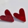 2026/09/1000131889.jpg Marble Heart Love Stud Earrings - Red