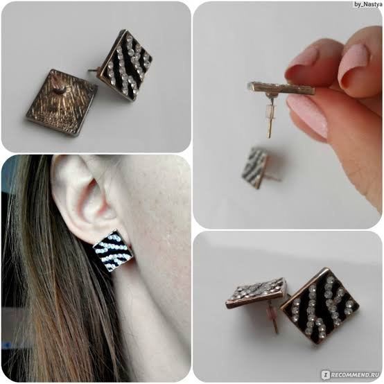 Trendy Zebra Print Earring Hot Selling Antique Studs