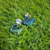 2026/09/1000131892.jpg Peacock Blue & Green Enamel Swan Stud