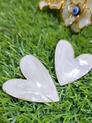 2026/09/1000133672.jpg Marble Heart Love Stud Earrings – White
