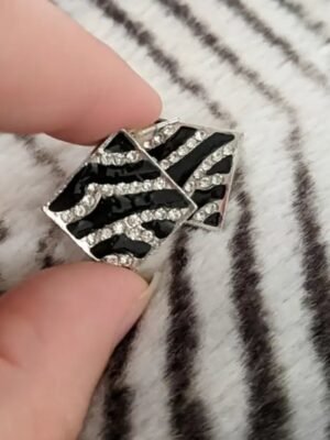 2026/09/1000133757.jpg Trendy Zebra Print Earring Hot Selling Antique Studs