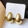 Chunky Gold Teardrop Earrings