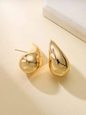 2026/09/1000134544.jpg Chunky Gold Teardrop Earrings