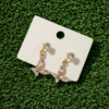 Crystal Butterfly Drop Earrings
