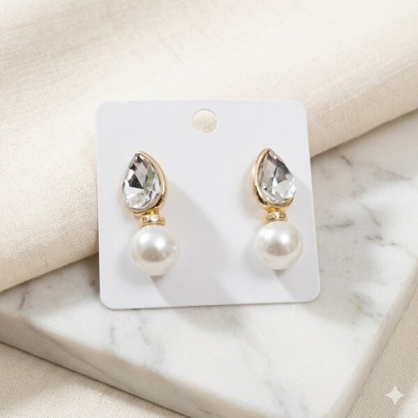 Trendy Pearl Drop Earrings
