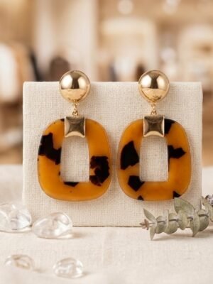 2026/10/1000140624.jpg Acrylic Tortoise Shell Print Earrings