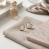 Pearlescent Shell Heart Earrings