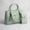 Duo- Mint Green Handbag with Matching Pouch