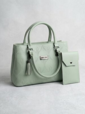 2026/10/1000141070.jpg Duo- Mint Green Handbag with Matching Pouch